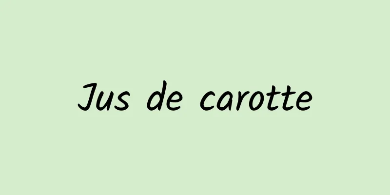 Jus de carotte