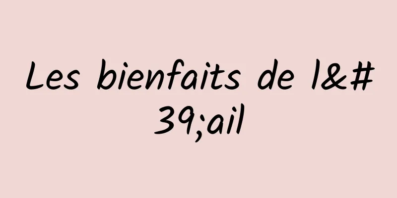 Les bienfaits de l'ail