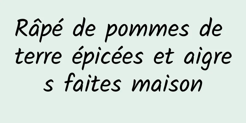 Râpé de pommes de terre épicées et aigres faites maison