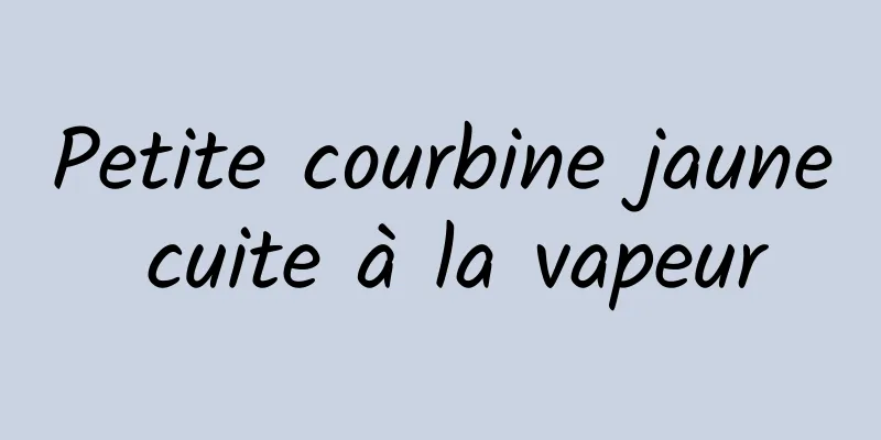 Petite courbine jaune cuite à la vapeur