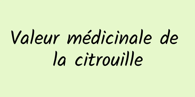 Valeur médicinale de la citrouille