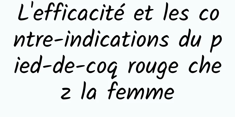 L'efficacité et les contre-indications du pied-de-coq rouge chez la femme