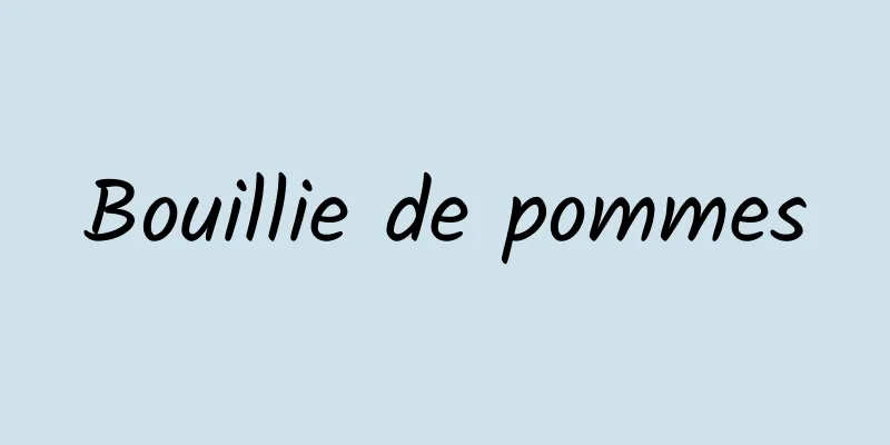 Bouillie de pommes