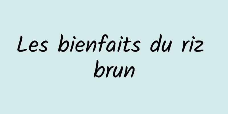 Les bienfaits du riz brun