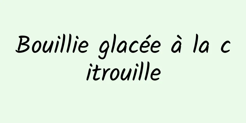 Bouillie glacée à la citrouille