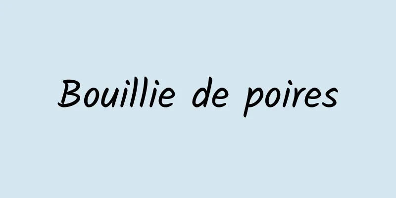 Bouillie de poires