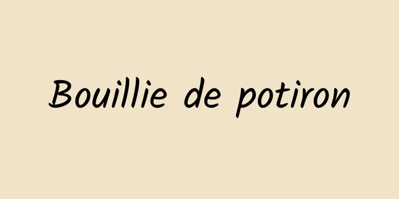 Bouillie de potiron