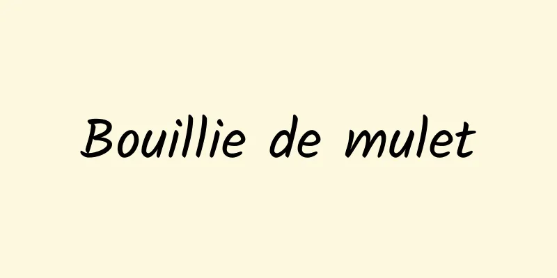 Bouillie de mulet