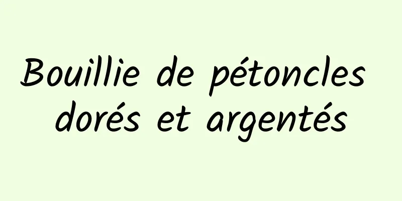 Bouillie de pétoncles dorés et argentés