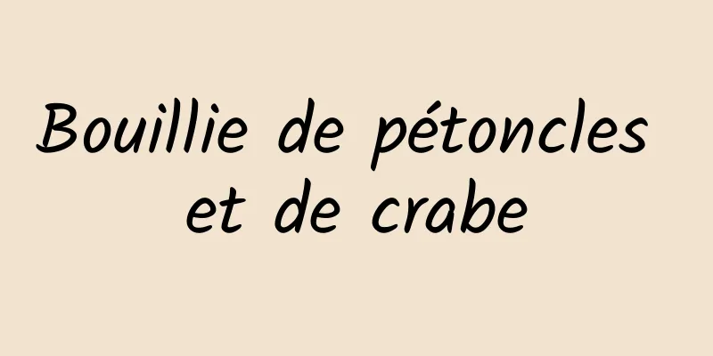 Bouillie de pétoncles et de crabe