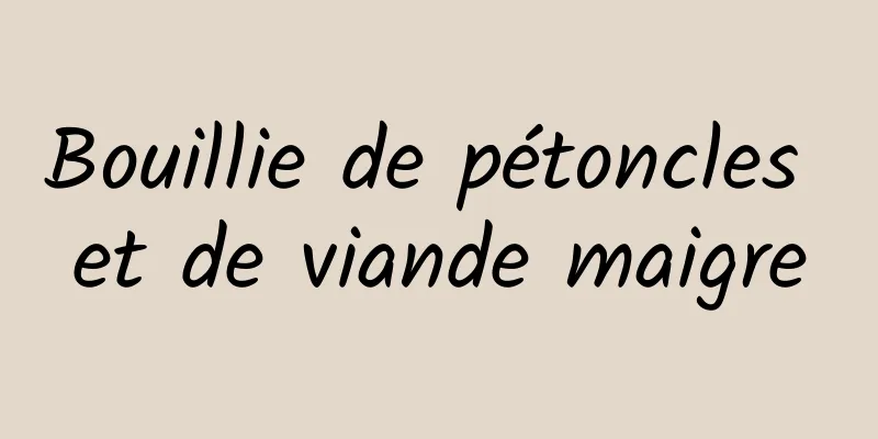 Bouillie de pétoncles et de viande maigre