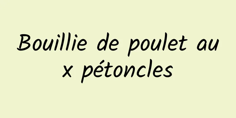 Bouillie de poulet aux pétoncles