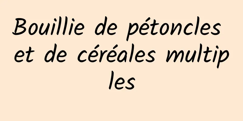 Bouillie de pétoncles et de céréales multiples