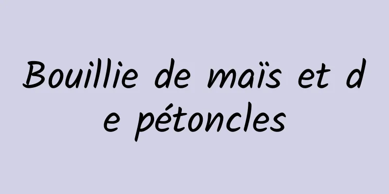 Bouillie de maïs et de pétoncles