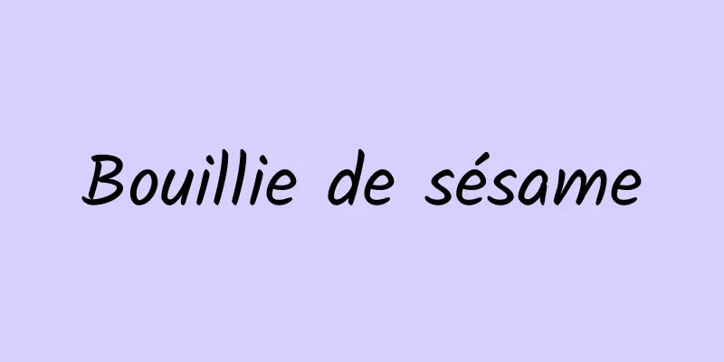 Bouillie de sésame