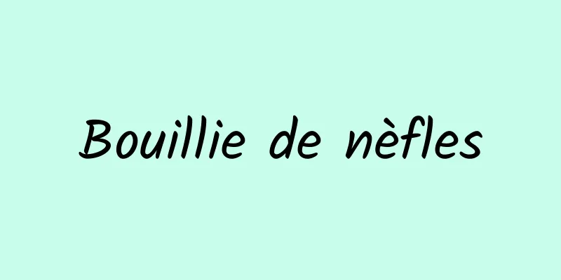 Bouillie de nèfles