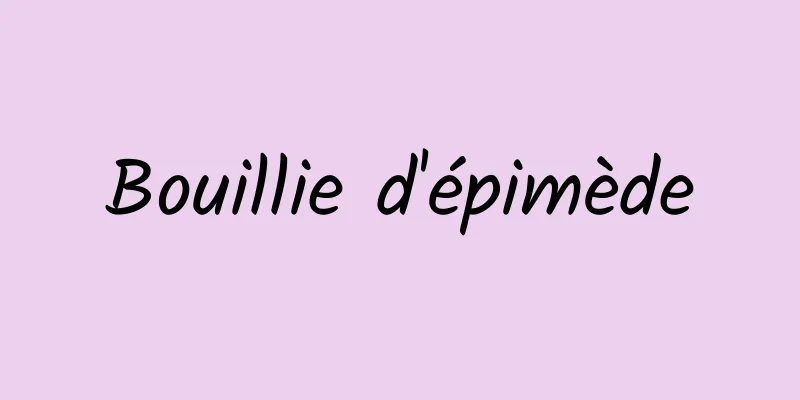 Bouillie d'épimède