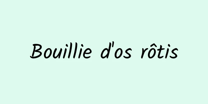 Bouillie d'os rôtis