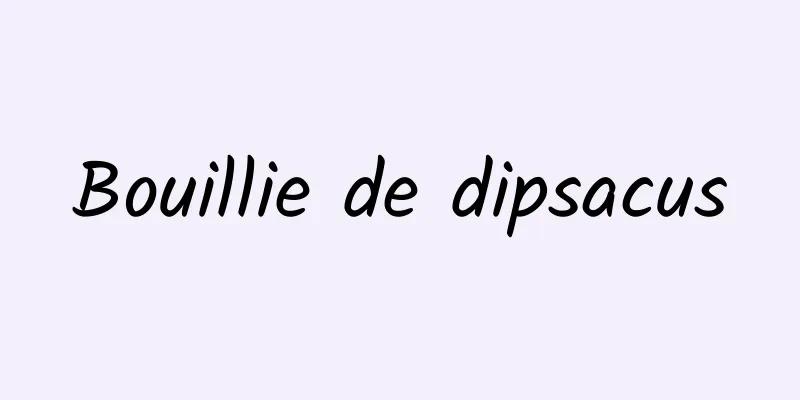 Bouillie de dipsacus