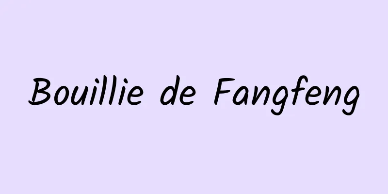 Bouillie de Fangfeng