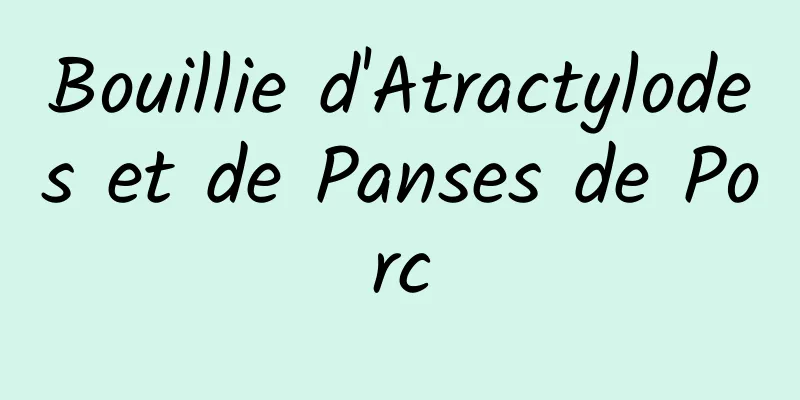 Bouillie d'Atractylodes et de Panses de Porc