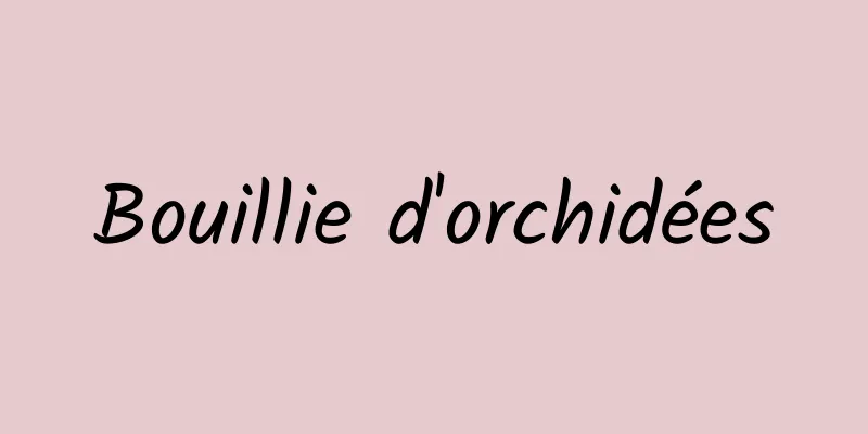 Bouillie d'orchidées