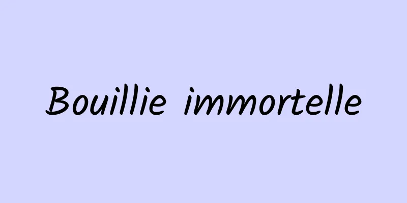 Bouillie immortelle