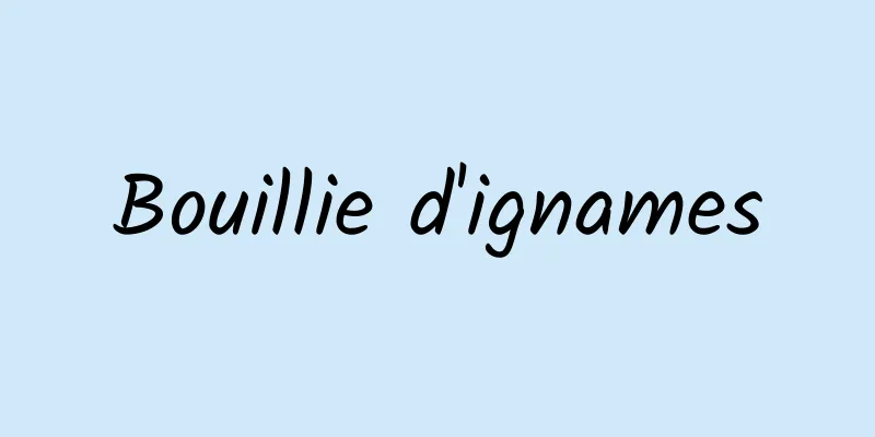 Bouillie d'ignames