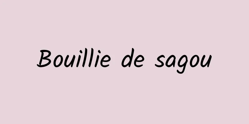 Bouillie de sagou