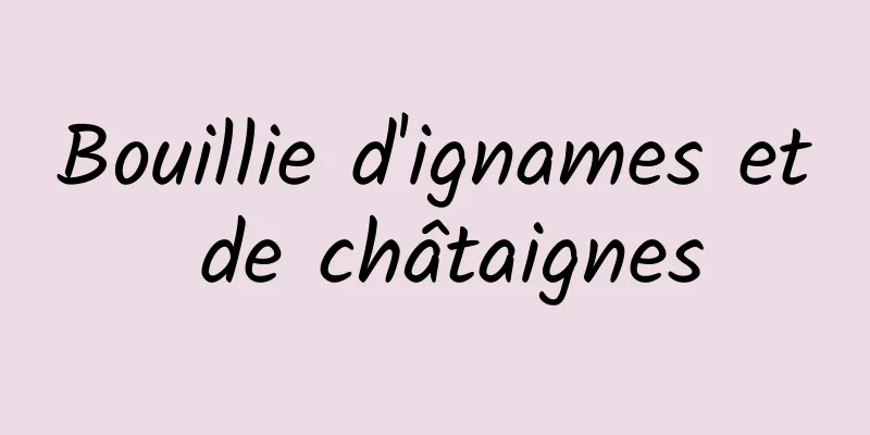 Bouillie d'ignames et de châtaignes