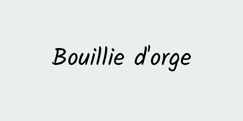 Bouillie d'orge