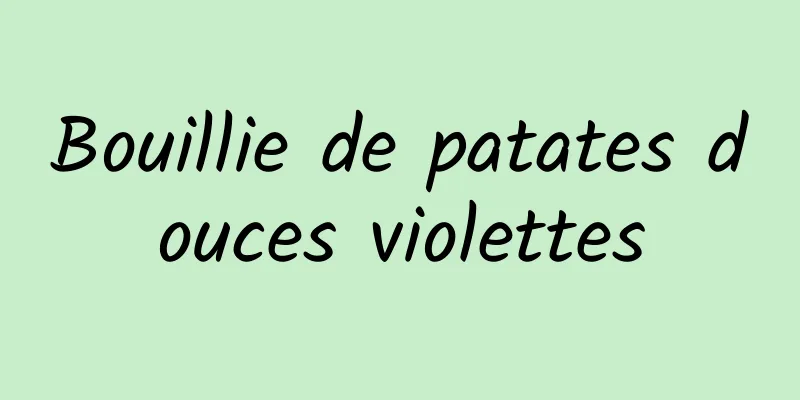 Bouillie de patates douces violettes