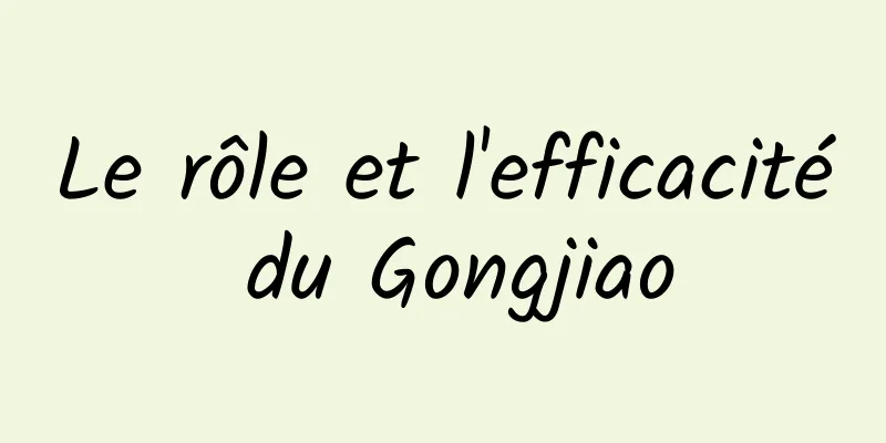 Le rôle et l'efficacité du Gongjiao