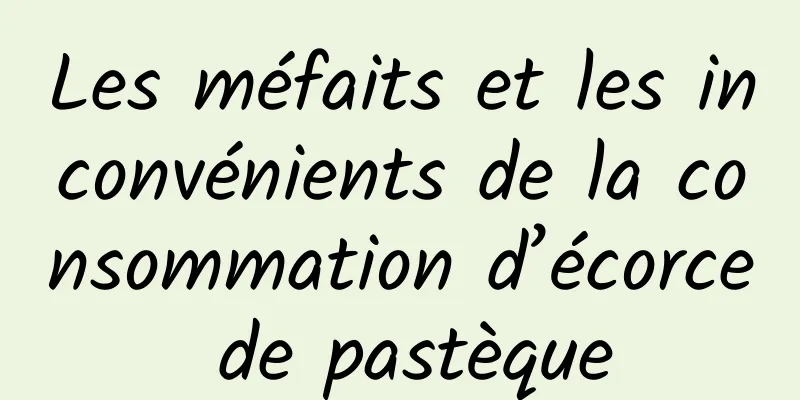 Les méfaits et les inconvénients de la consommation d’écorce de pastèque