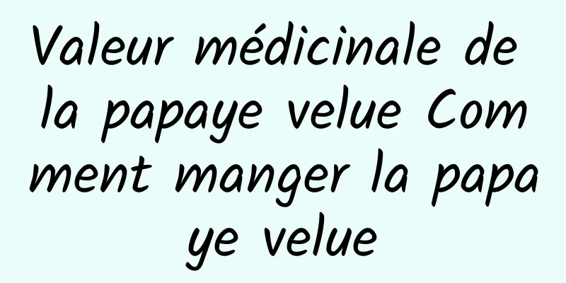 Valeur médicinale de la papaye velue Comment manger la papaye velue