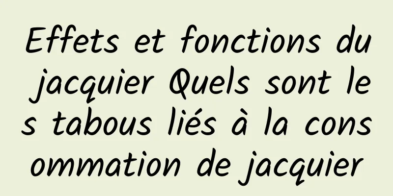 Effets et fonctions du jacquier Quels sont les tabous liés à la consommation de jacquier