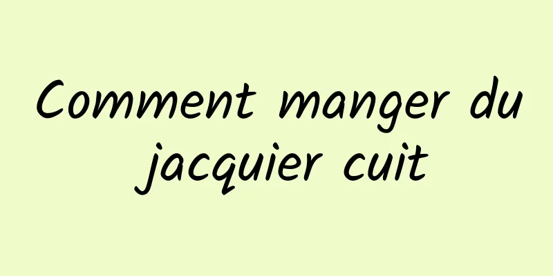 Comment manger du jacquier cuit