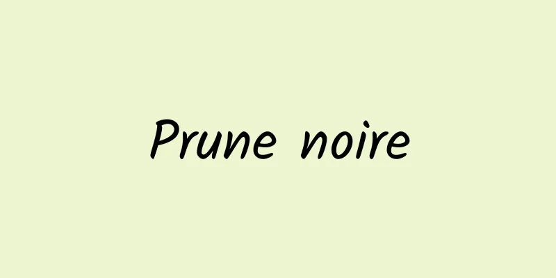 Prune noire