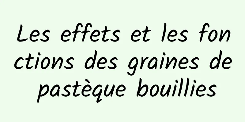 Les effets et les fonctions des graines de pastèque bouillies