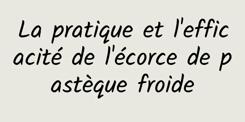 La pratique et l'efficacité de l'écorce de pastèque froide