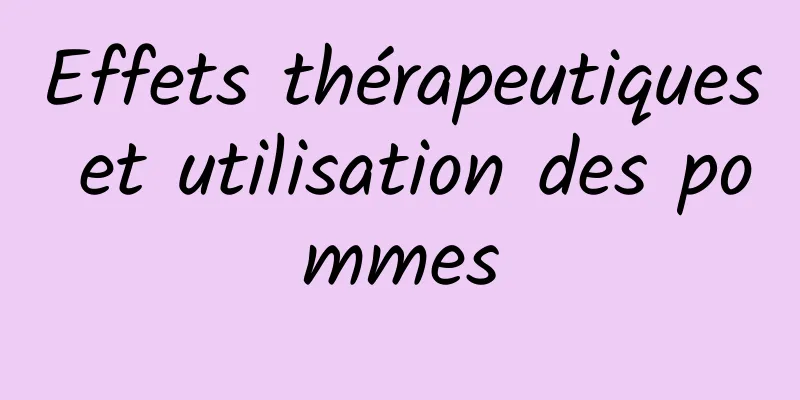 Effets thérapeutiques et utilisation des pommes