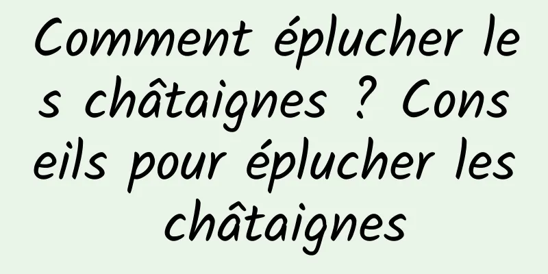 Comment éplucher les châtaignes ? Conseils pour éplucher les châtaignes