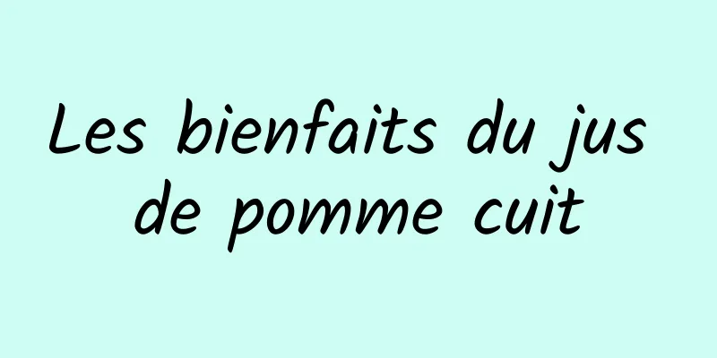 Les bienfaits du jus de pomme cuit