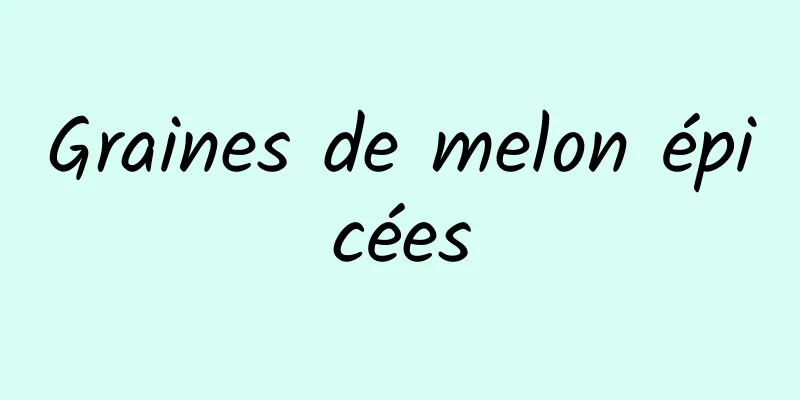 Graines de melon épicées