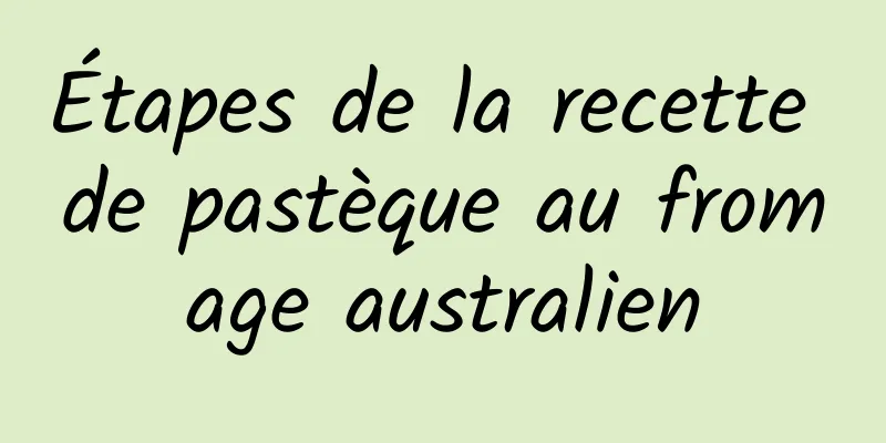 Étapes de la recette de pastèque au fromage australien