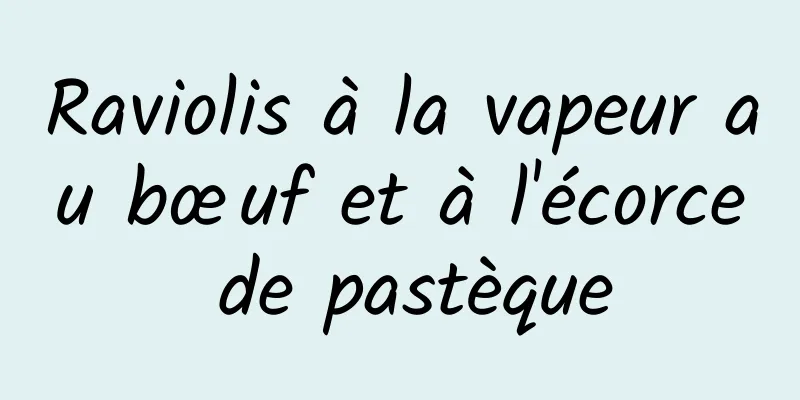 Raviolis à la vapeur au bœuf et à l'écorce de pastèque