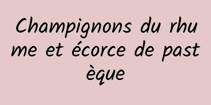 Champignons du rhume et écorce de pastèque