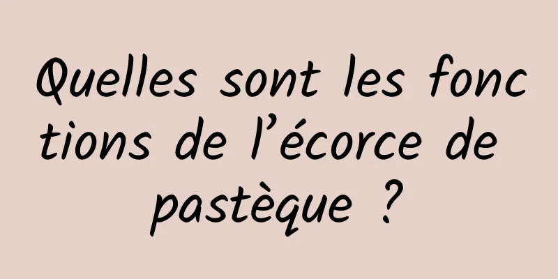 Quelles sont les fonctions de l’écorce de pastèque ?