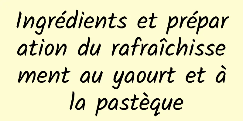 Ingrédients et préparation du rafraîchissement au yaourt et à la pastèque