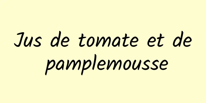 Jus de tomate et de pamplemousse